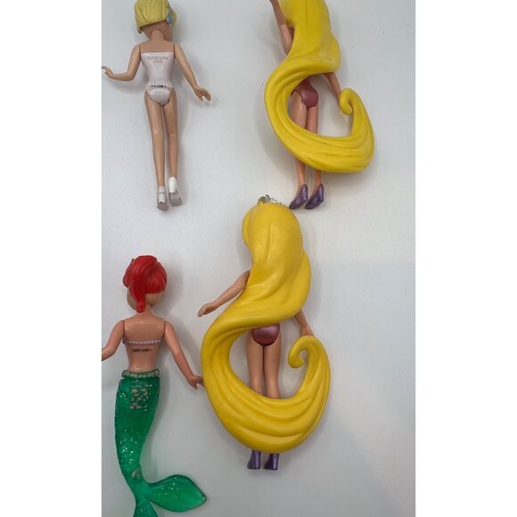 Mattel Polly Pocket Disney Princesses‎ Lot of 6 Dolls ONLY 3.5” Mini Dolls - Picture 7 of 10